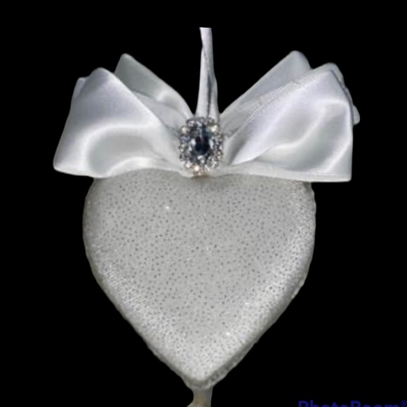 Valentine's Day Heart Butterfly Ornament| Rhinestone Holiday Gift, Mothers Day - Picture 5 of 16